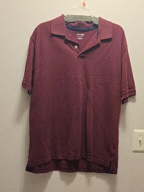 St. John's Bay Men's Polo in Burgundy Wine